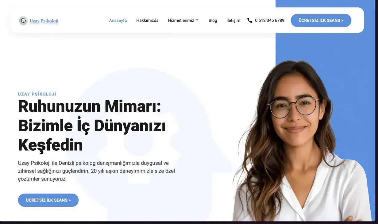 Uzay Psikoloji site ekran görüntüsü